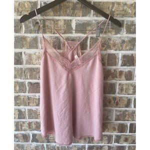 Lovestitch Blush Lace Camisole, Size M